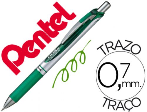 Roller pentel bl77 0,7 mm energel rectractil verde , Pentel , 45076 , 4902506071262